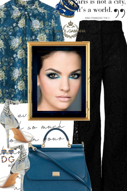 Blue Dolce&Gabbana- Модное сочетание