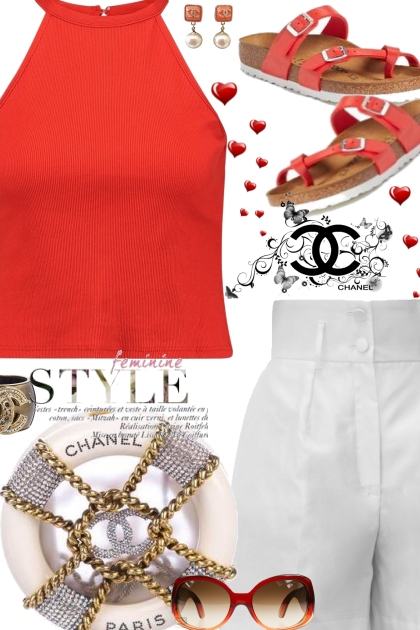 Casual with Chanel- combinação de moda