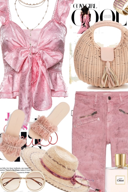 Pink and Fun- combinação de moda