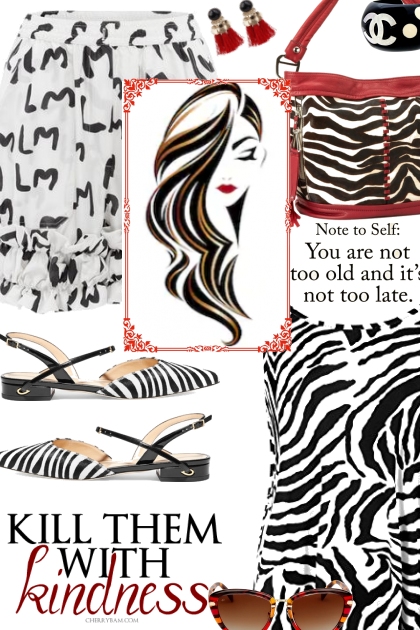 Zebra Print Flats - Fashion set