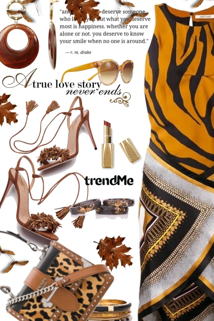 Tiger Print Dress- Combinaciónde moda