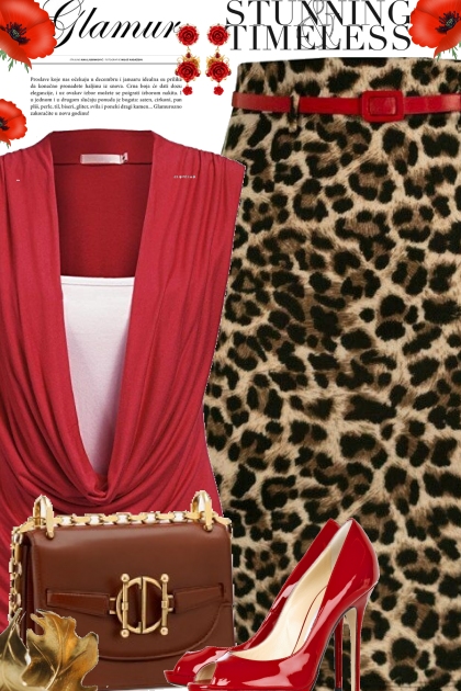 Red and Leopard Print
