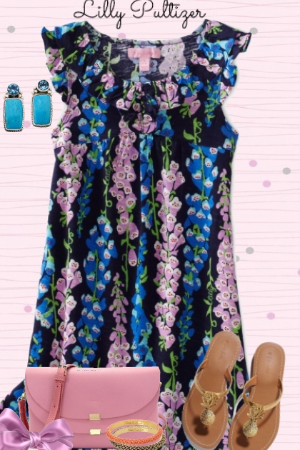 Lilly Pultizer Dress- Модное сочетание