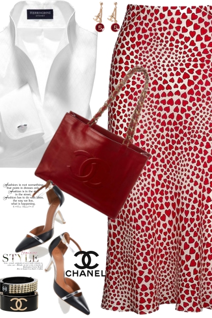 Chanel Red Bag- Fashion set