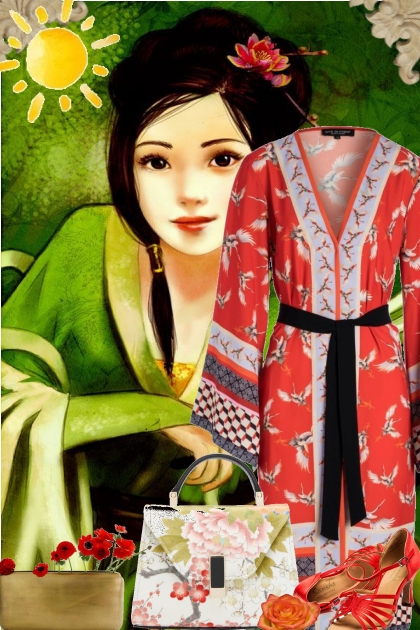 Kimono Dress- Combinazione di moda
