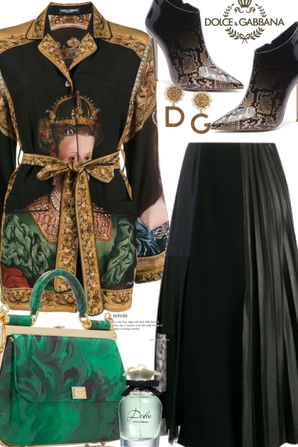 Dolce & Gabbana Green Bag- Modekombination
