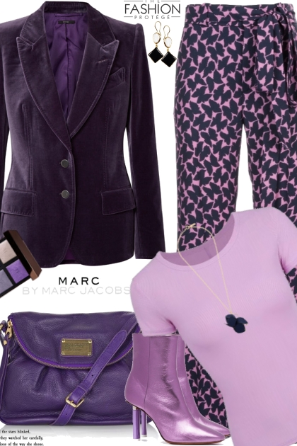 Purple Blazer- Fashion set