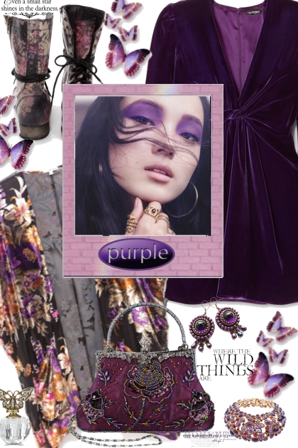 Boho Purple- Fashion set