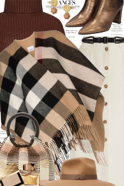 Burberry Cape- コーディネート