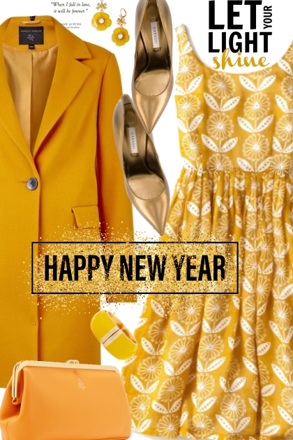 Golden New Year- Fashion set