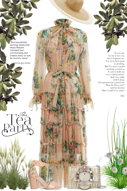 Spring Floral Maxi Dress- Fashion set