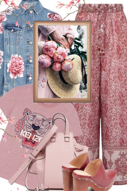 Spring Pink Floral- Combinaciónde moda