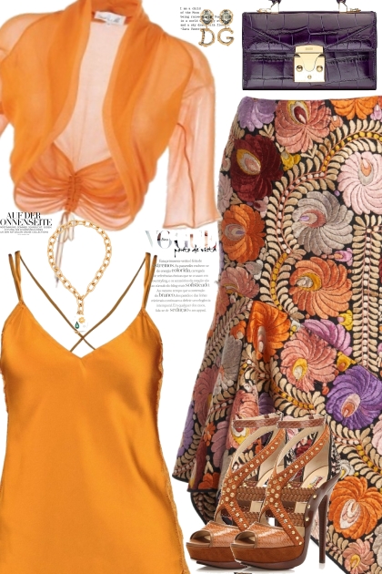 Pretty Floral Skirt- Combinazione di moda