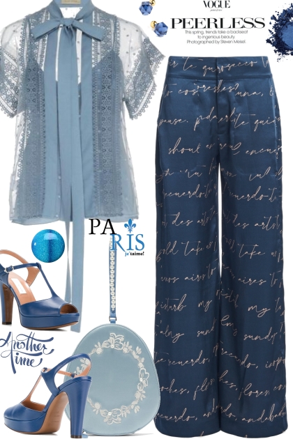 Blues and Lace- Fashion set