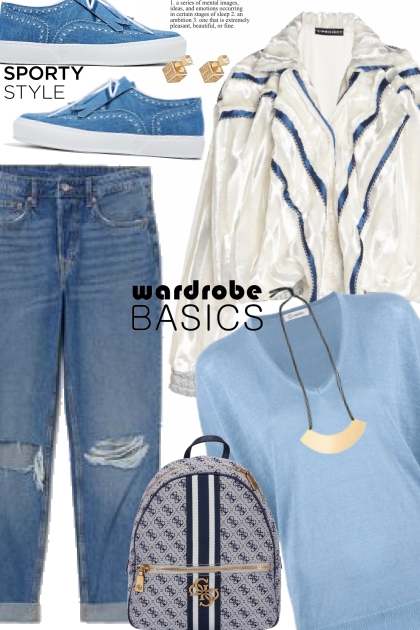 Casual Denim and Blue Tee