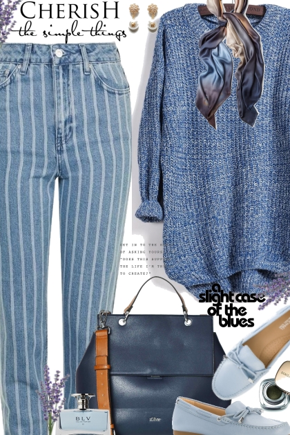 Stripe Jeans- Fashion set