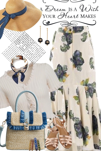 Bold Floral Skirt- Modna kombinacija