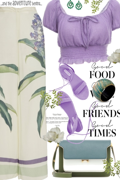 Lavender and Green- Модное сочетание