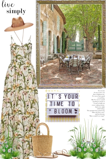 It's Your Time To Bloom- Fashion set