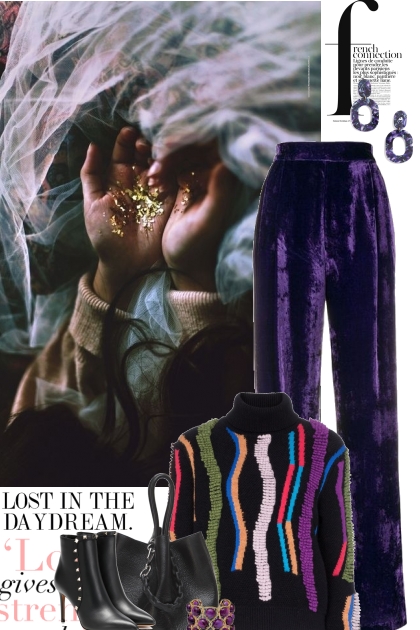 Purple Velvet - Combinazione di moda