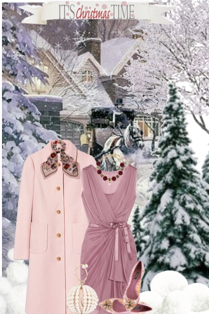  Pink Party Dress- Modna kombinacija