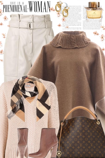 Winter Poncho- Fashion set