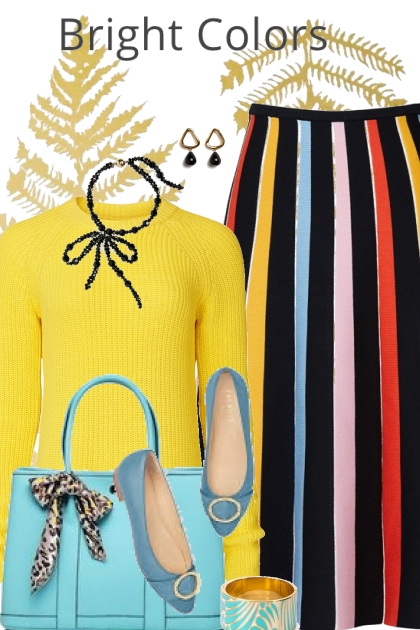 Bright Yellow Sweater- combinação de moda