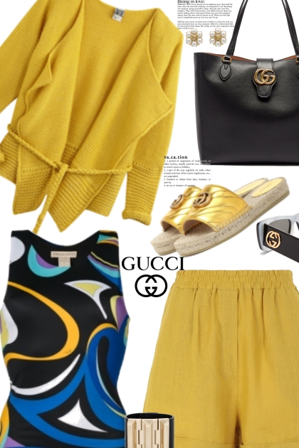 Gucci Sandals- Modna kombinacija