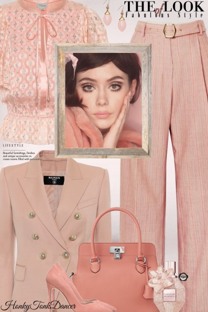 Balmain  Pink  Blazer- Modekombination