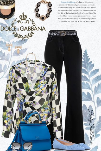 Dolce & Gabbana Blue Bag- Combinaciónde moda