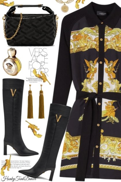Versace Dress- Combinaciónde moda