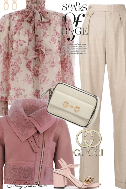 Gucci Cream Crossbody Bag- Modna kombinacija