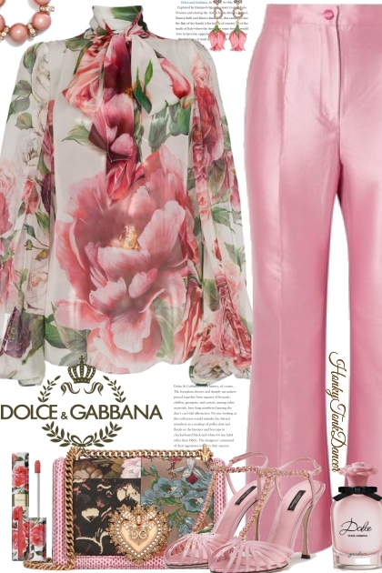 Dolce & Gabbana Floral Blouse- Combinaciónde moda