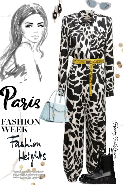 Paris Fashion Week- combinação de moda