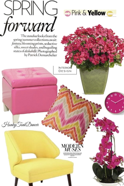 Pink and Yellow Decor