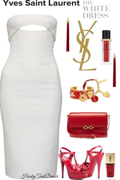 Saint Laurent Little White Dress