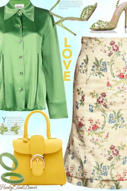 Spring Bright Yellow Bag- Fashion set