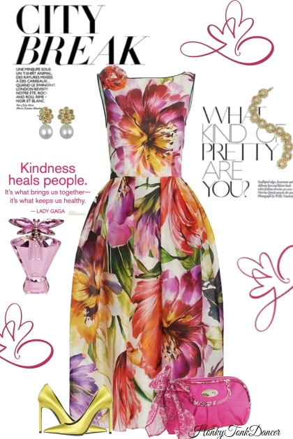 Bold Floral Dress