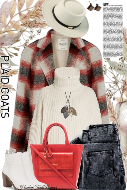 Plaid Coat With Booties