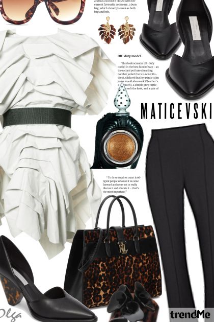 Maticevski - Ruffled Top Outfitt- Combinazione di moda