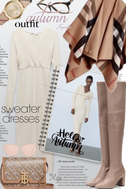 Zara sweater dress - Fashion set