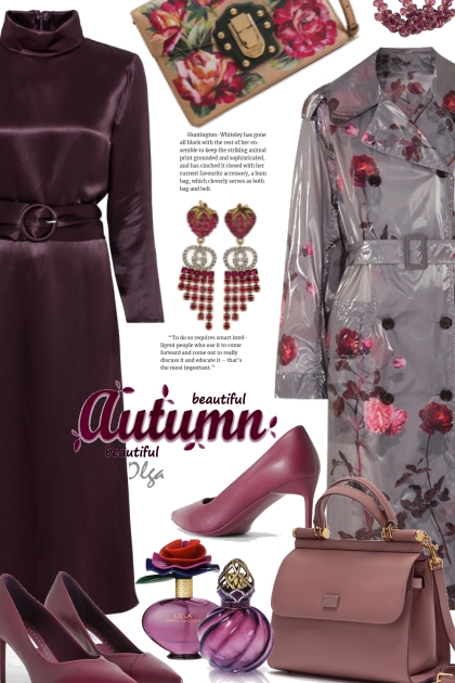 50 shades of aubergine- Fashion set