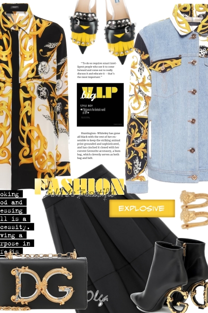Versace meets DG outfit- Modna kombinacija