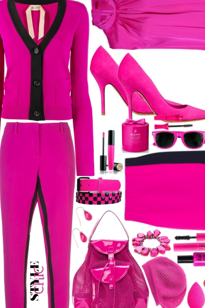 Pink Black- Modekombination