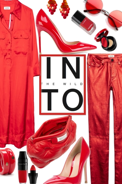 INTO Red- combinação de moda