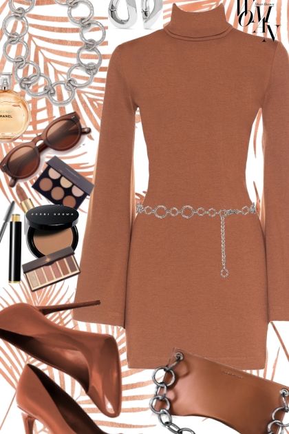 Brown Dress - Modekombination