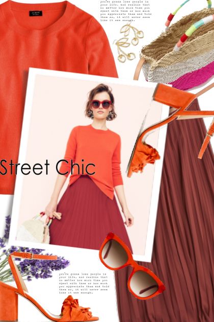 Street Chic- Combinazione di moda