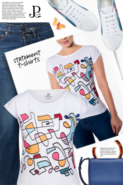 statement t-shirts 2- Modna kombinacija