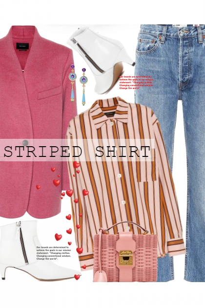 STRIPED SHIRT 2- Combinazione di moda