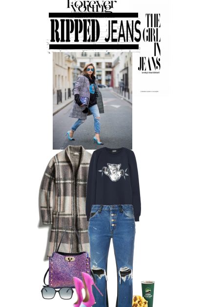 The girl in jeans- Combinaciónde moda